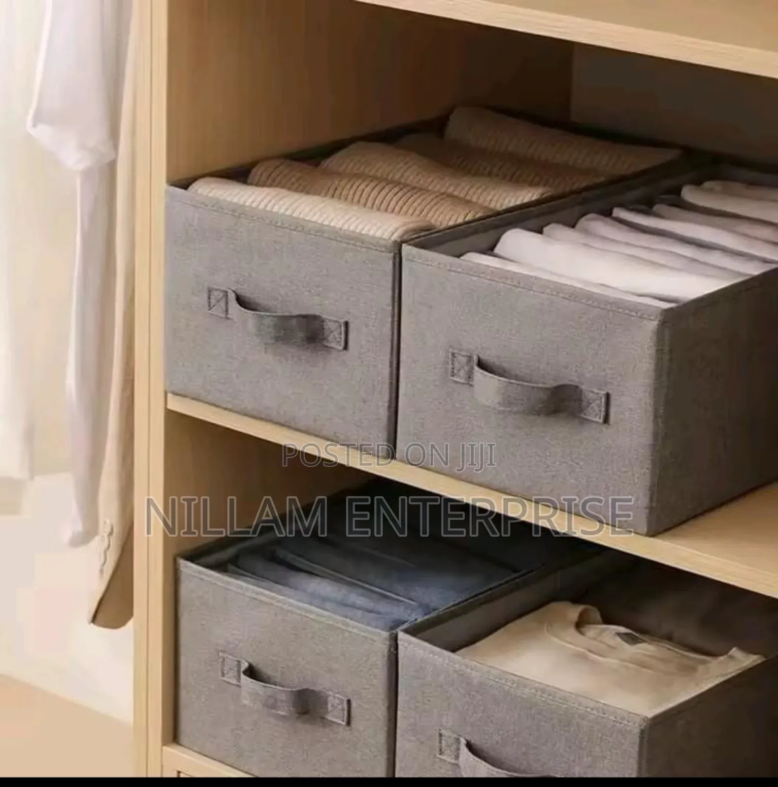 Mulit-Purpose Folding Non-Woven Fabric Cloth Storage Box