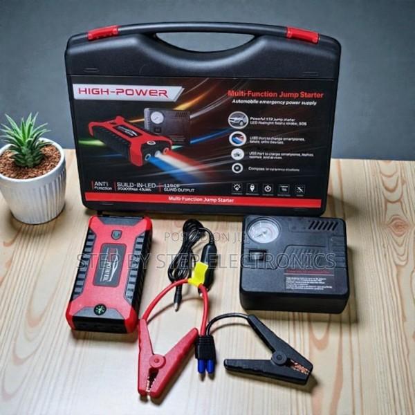 12v 99800mah Heavy Duty Car Jump Starter With Inflator Power Bank