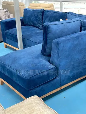 Touching Soft 6 Seater L Seat(Blue)