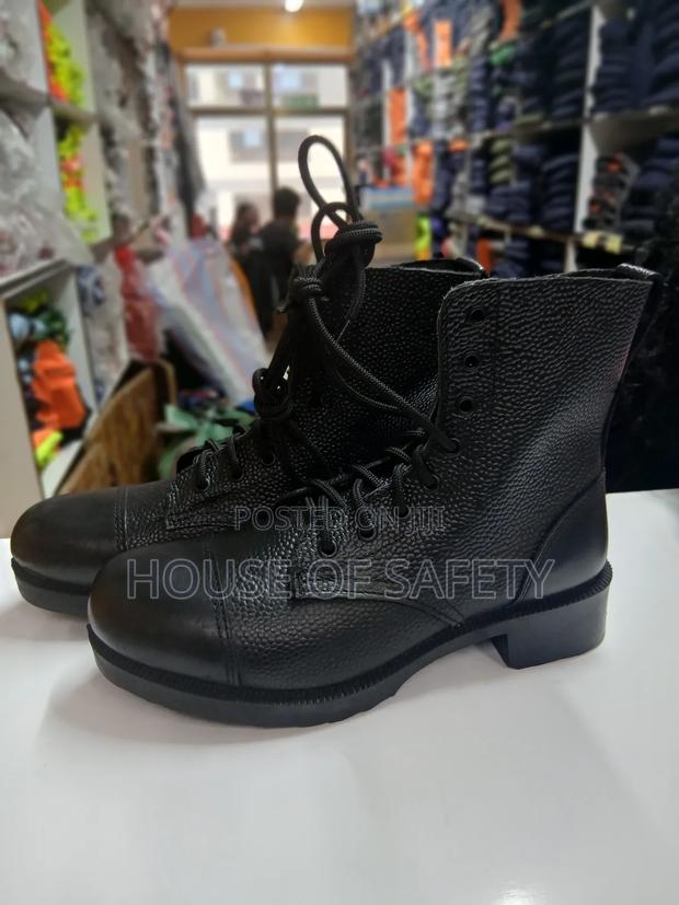 Black Hardened Toe Cap Boots - main view