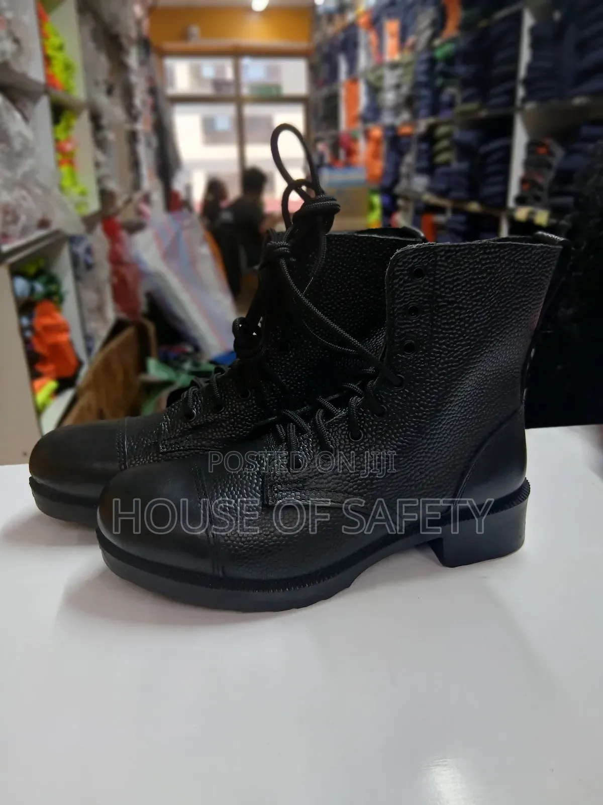 Black Hardened Toe Cap Boots