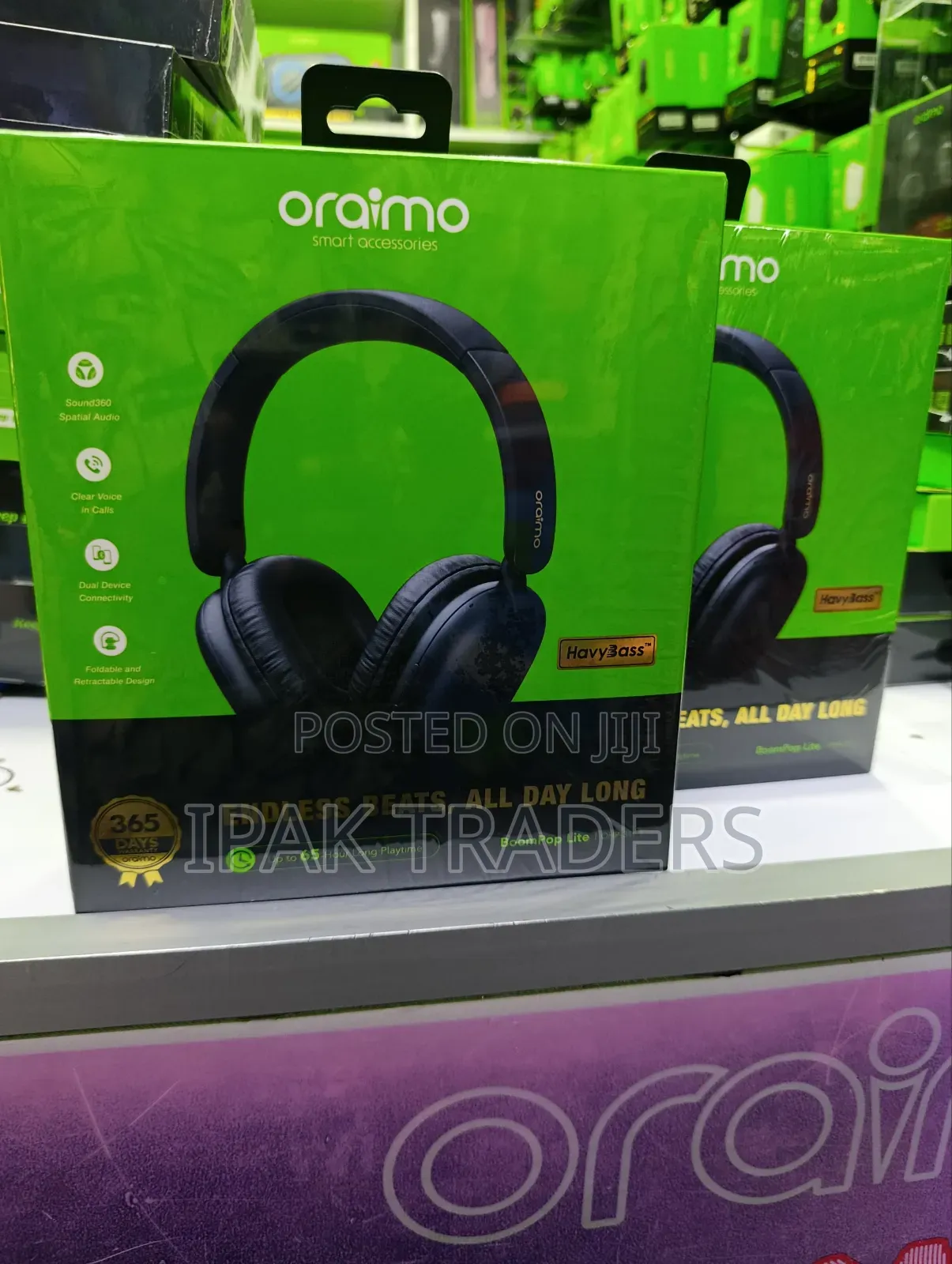 Oraimo Boompop 2 Enc Over-Ear Wireless Headphones