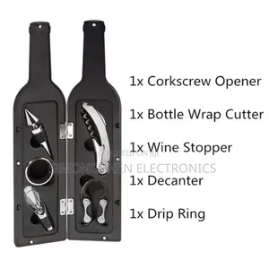 5pcs Bottle Shaped Wine Opener Gift Wine Bottle Corkscrew Set