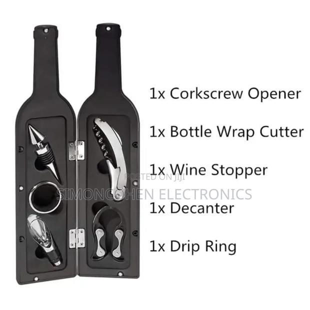 5pcs Bottle Shaped Wine Opener Gift Wine Bottle Corkscrew Set - thumbnail 3