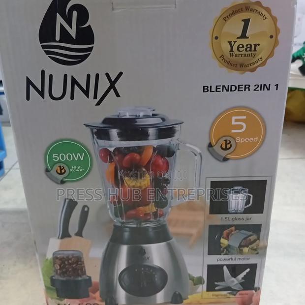 Nunix Ak-500 Powerful 2 in 1 Blender. - main view
