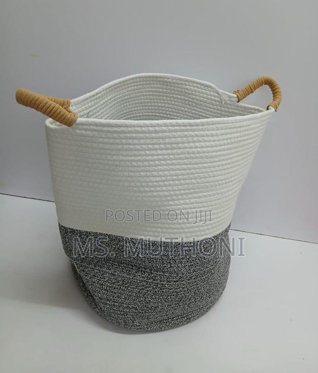 *Big Multipurpose Cotton Rope Woven Basket