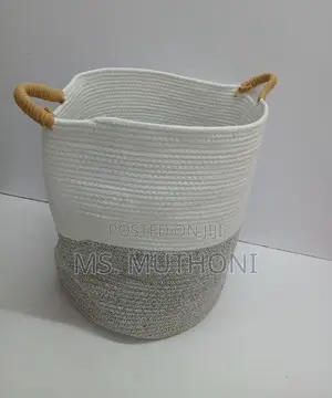 *Big Multipurpose Cotton Rope Woven Basket