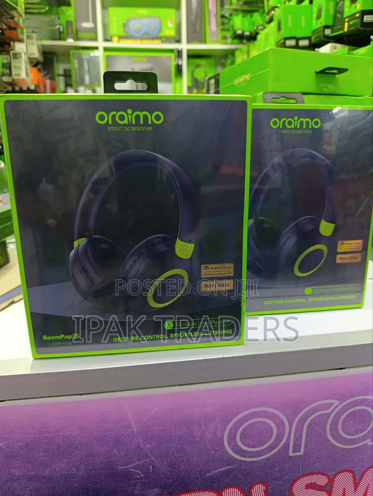 Oraimo Boompop Lite Enc Over-Ear Wireless Headphones Ohp-317
