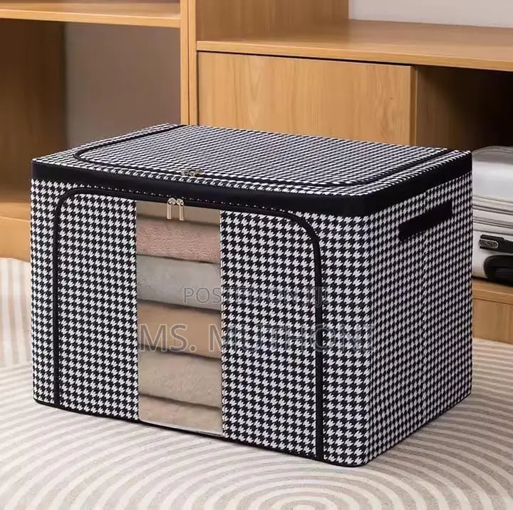 Collapsible Oxford Fabric Reinforced With Steel Frames Storage Box.