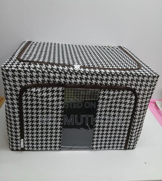 Collapsible Oxford Fabric Reinforced With Steel Frames Storage Box. - thumbnail 2