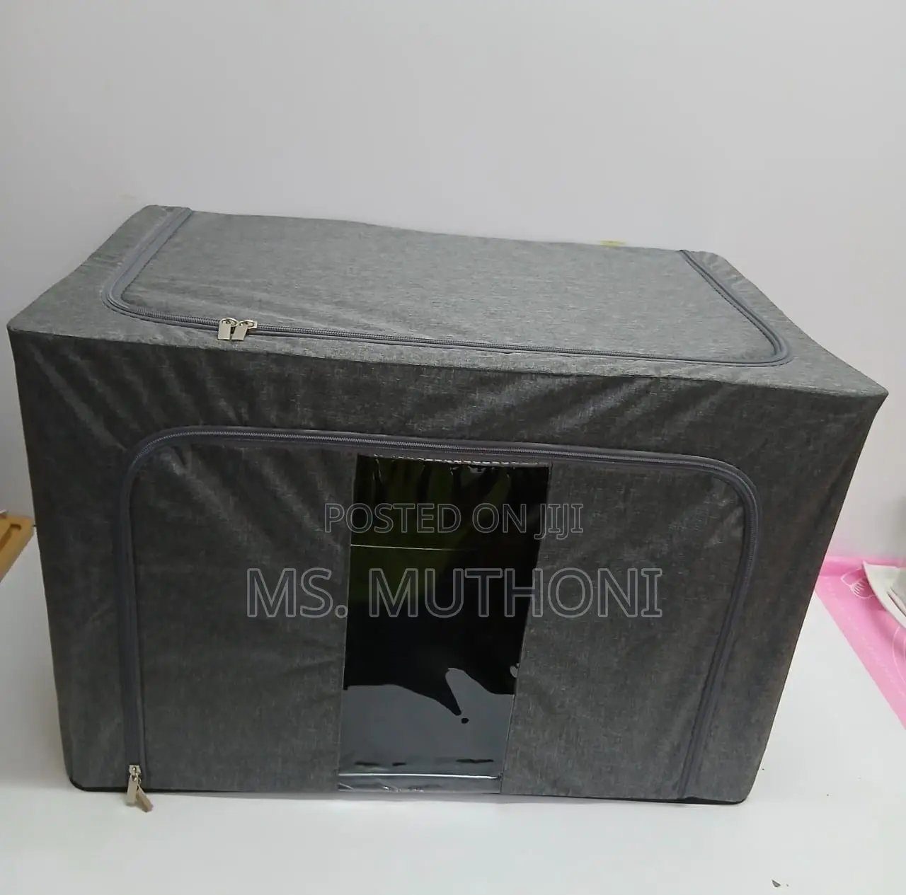 Collapsible Oxford Fabric Reinforced With Steel Frames Storage Box.