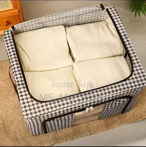 Collapsible Oxford Fabric Reinforced With Steel Frames Storage Box.