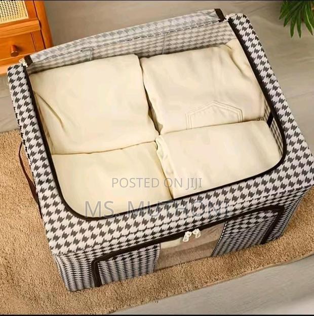 Collapsible Oxford Fabric Reinforced With Steel Frames Storage Box. - thumbnail 4