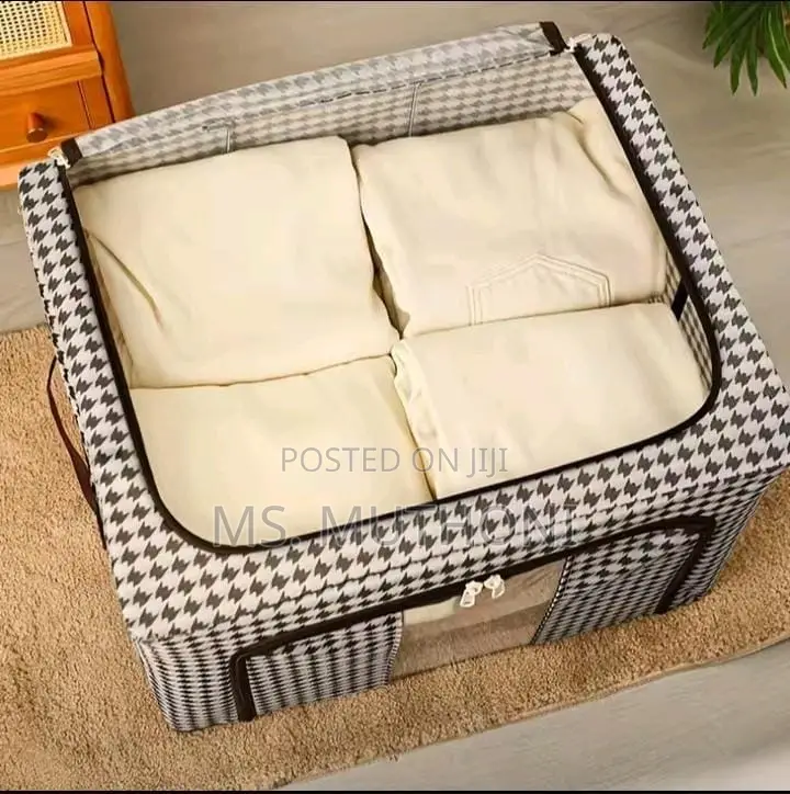 Collapsible Oxford Fabric Reinforced With Steel Frames Storage Box.