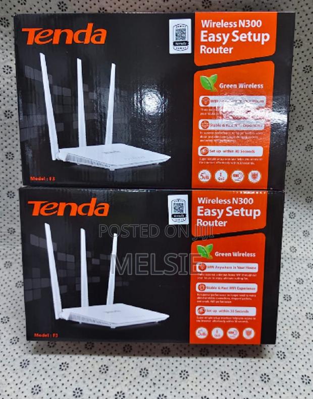 Tenda F3 300mbps Wireless Wi-Fi Router With 3 Directional Antennas