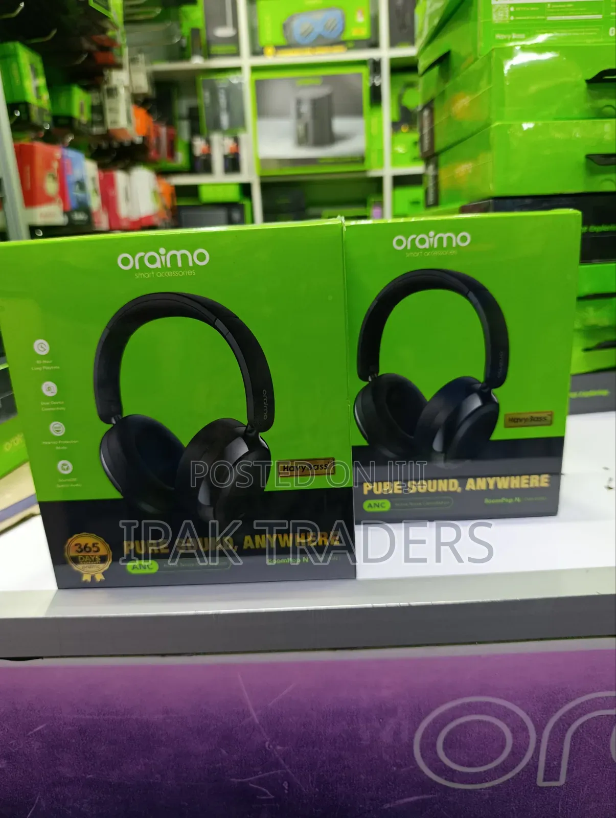 Oraimo Boompop N Ohp-915n 65hrs Playtime Active Noise Cancellation