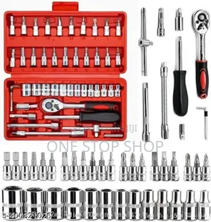 46in1 Tool Kit Set Multipurpose Socket Wrench Spanner Set