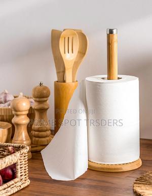Bamboo Tissue Holder - main view