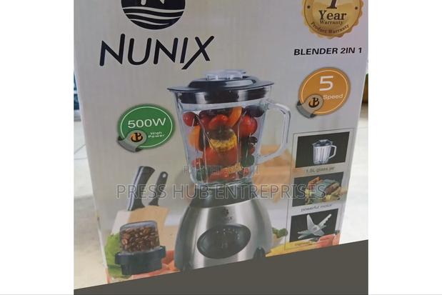 Nunix Ak-500 2 in 1 Blender With Glass Jar