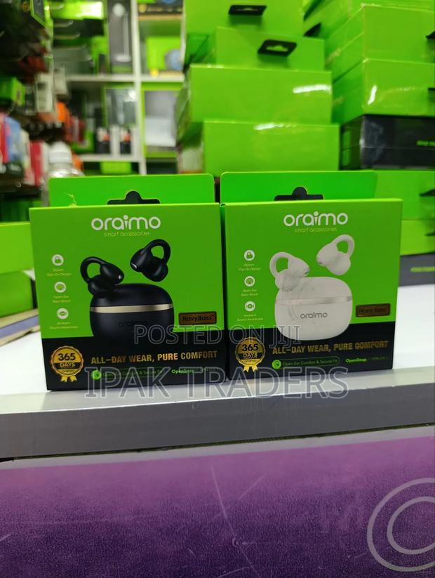 Oraimo Opensnap N Clip-on Open-Ear True Wireless Earbuds - main view