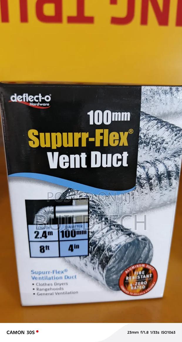 2.4 M Ventilation Duct 100mm - thumbnail 2
