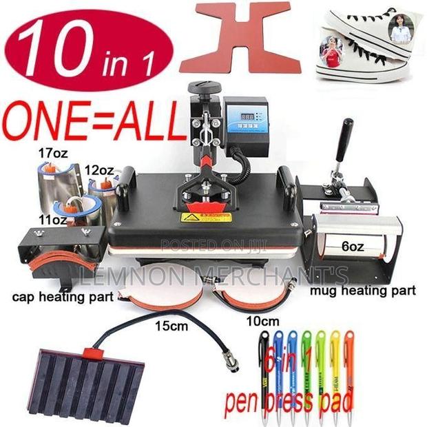 10 in 1 Combo Heat Press Machine Hot Transfer Machine Multi-Function - thumbnail 3