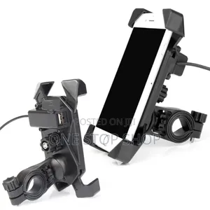 Motorcycle Phone Mount Holder Wiusb Charger Fit 3.5_6.5inches Phones