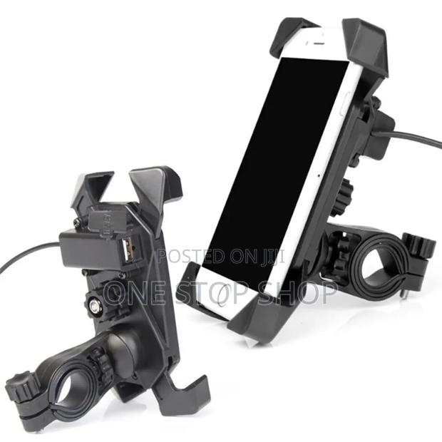 Motorcycle Phone Mount Holder Wiusb Charger Fit 3.5_6.5inches Phones