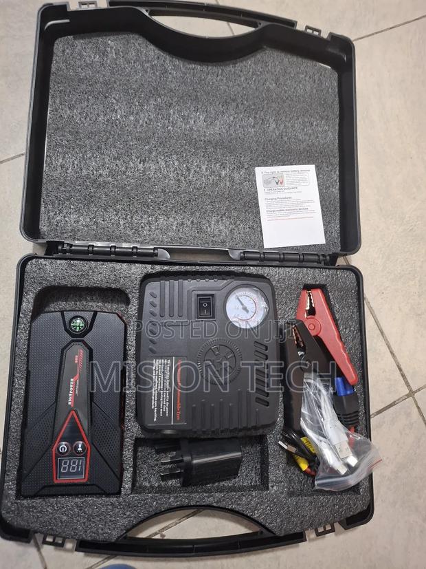 Heavy Duty Car Jumpstarter Kit With Air Compressor