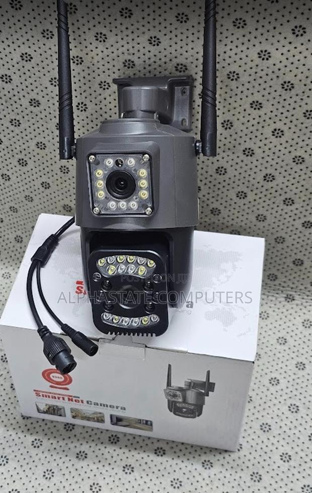 Outdoor 4g Dual Lens CCTV Camera With Lan Wired Hd PTZ CCTV Camera