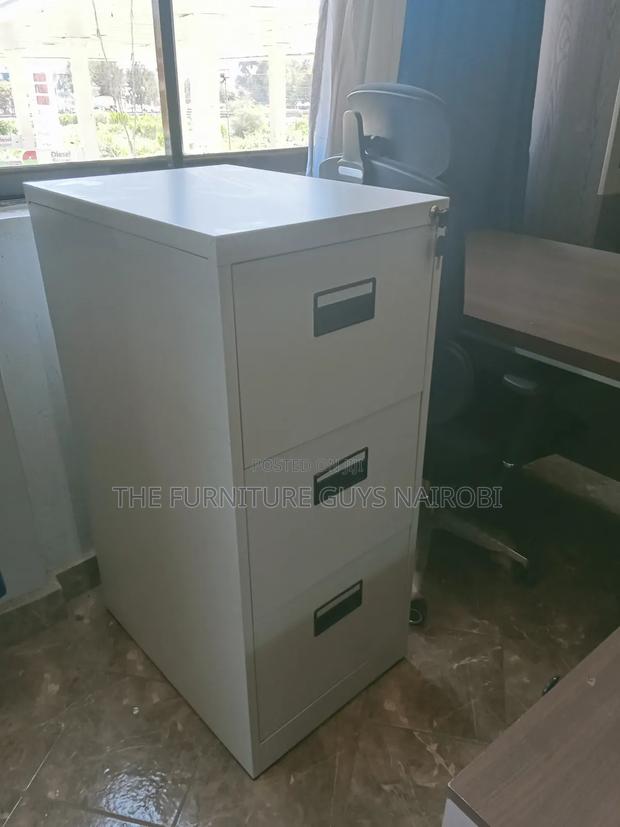 Heavy-Duty 3-Drawer File Cabinet | Premium Steel Construction Matte