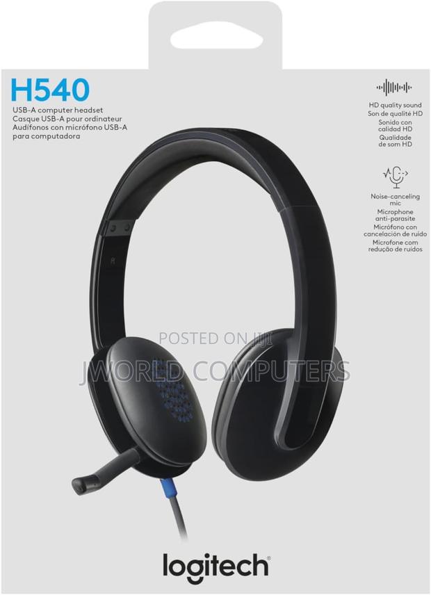 Logitech H540 Usb-a Headset With Noise Cancelling Mic - main view
