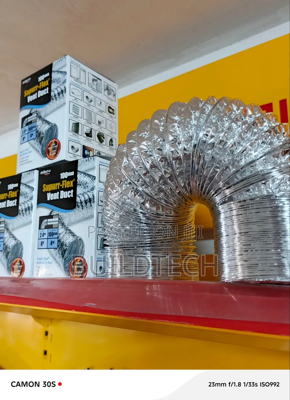 4" Air Vent Duct 2.4 Metres