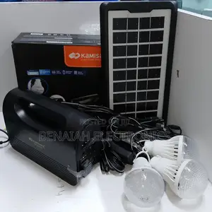 Kamisafe Rechargeable Solar Kit With Three Bulbs