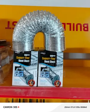 100mm Air Vent Duct 2.4 MTRS