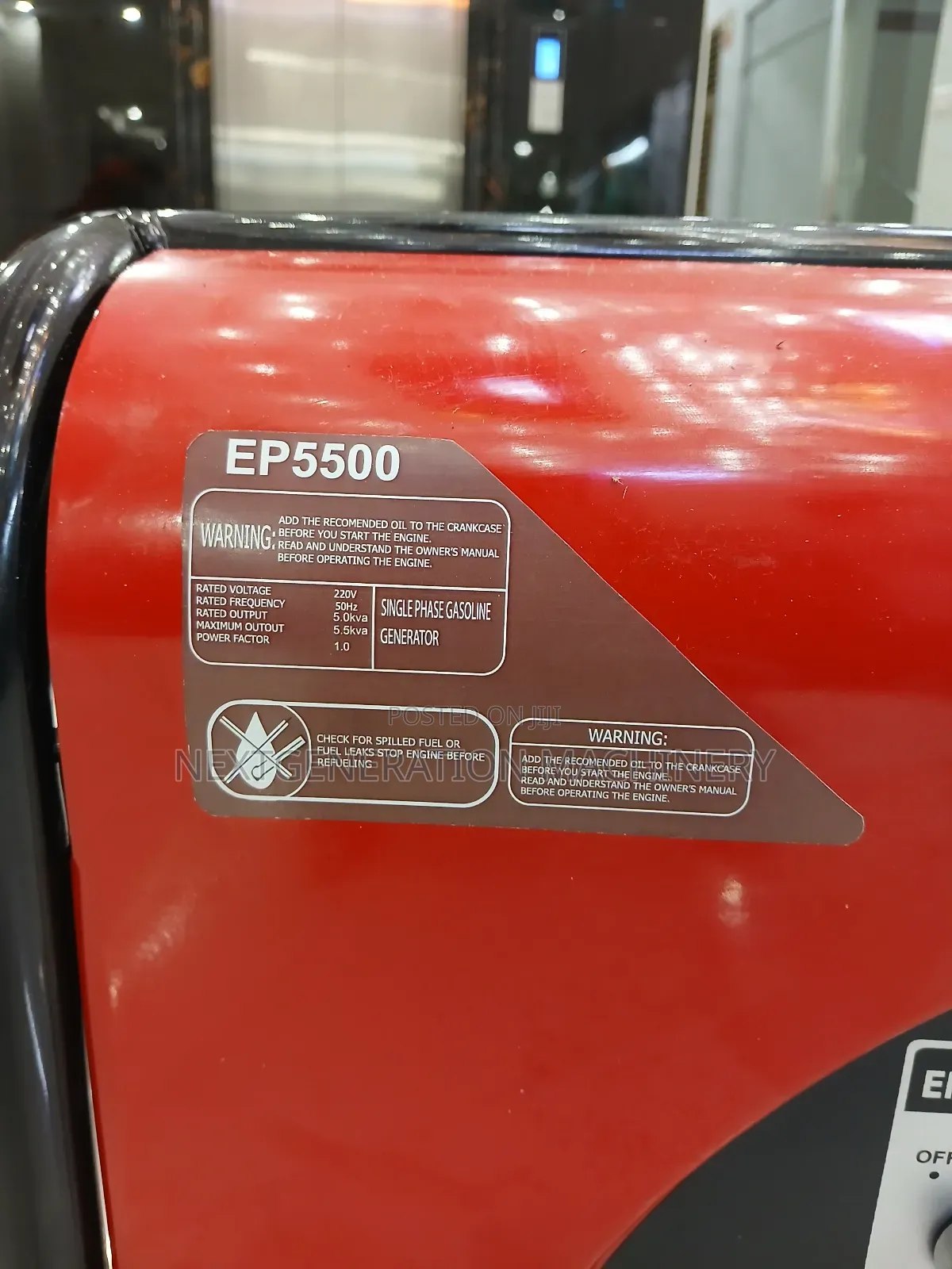 Honda Ep5500 Gasoline Generator