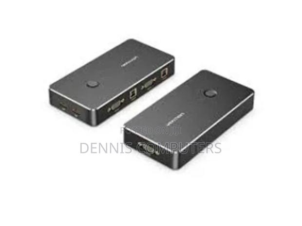 Vention 2 in 1 Out Vga KVM Switch Black Metal Type