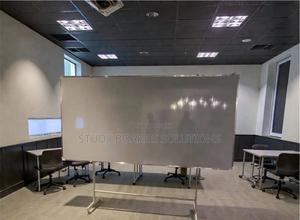 8ftx4ft Magnetic Whiteboard With Wheeled Stand for Church Studies - main view