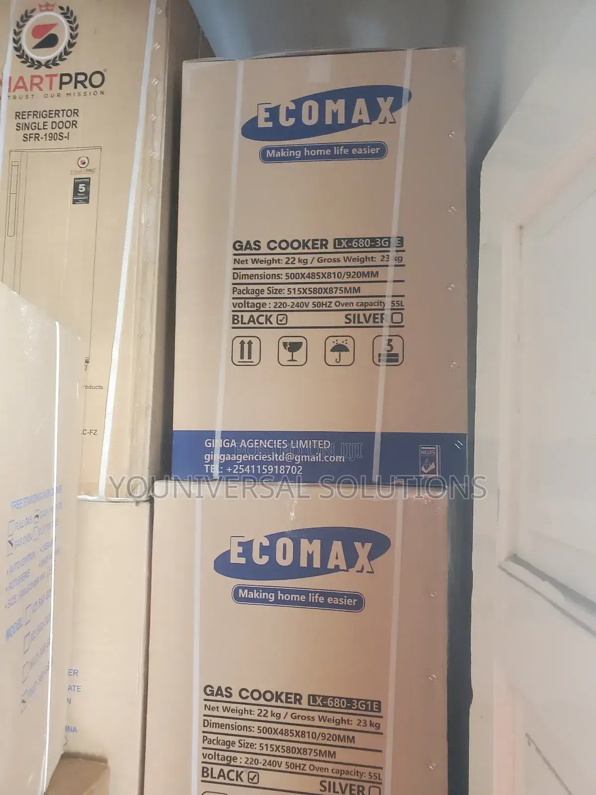 Ecomax 60by 60. 3+1 Standing Cooker