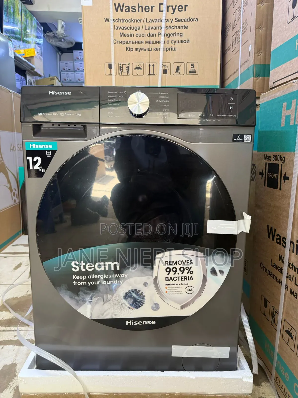 Hisense  12kg Wash And Spin Washing Machine