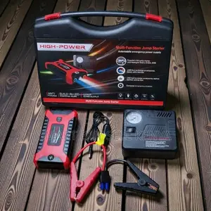 12v 99800mah Car Jump Starter With Built-in Tire Inflator Power Bank