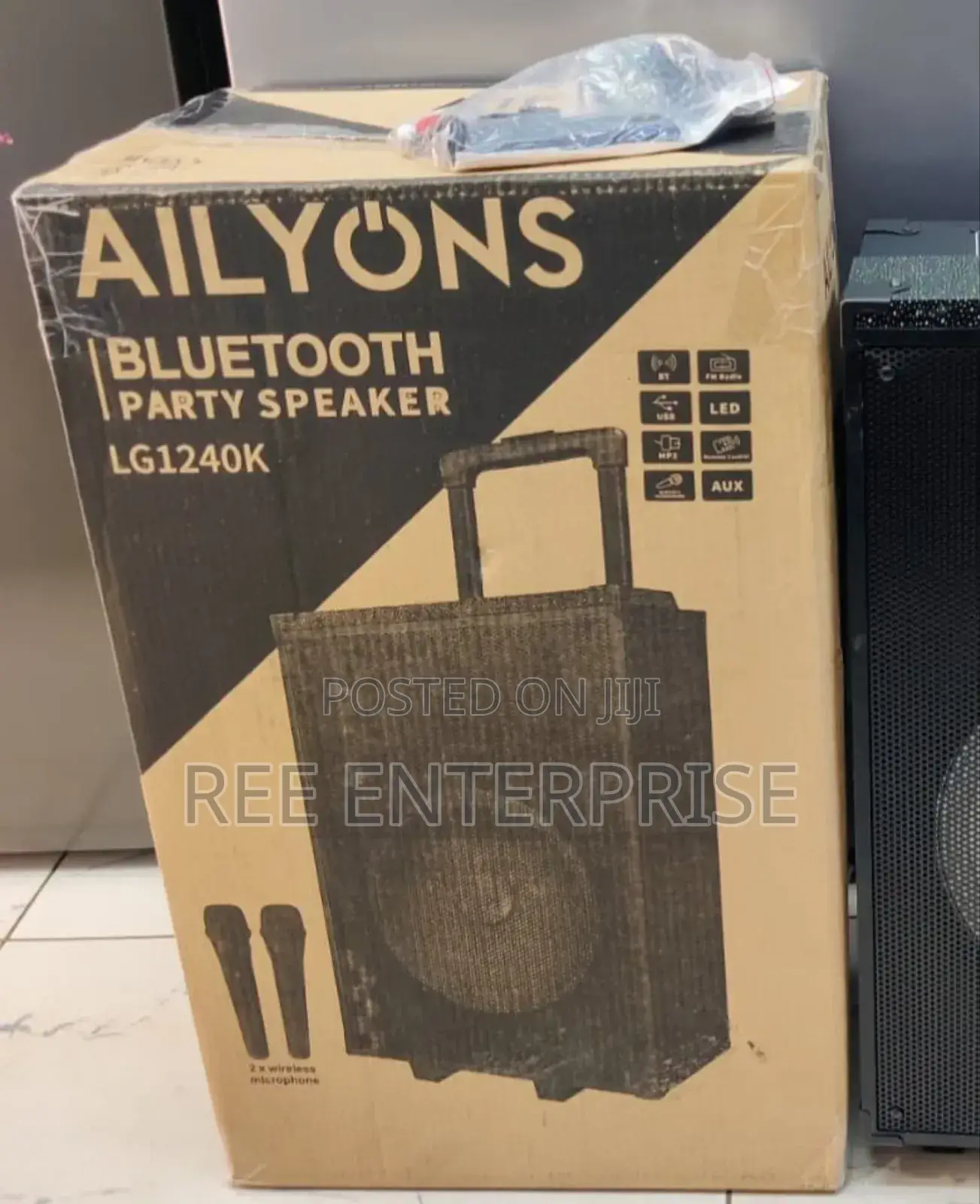 12 Inches Brand New Ailyons Portable Speaker;
