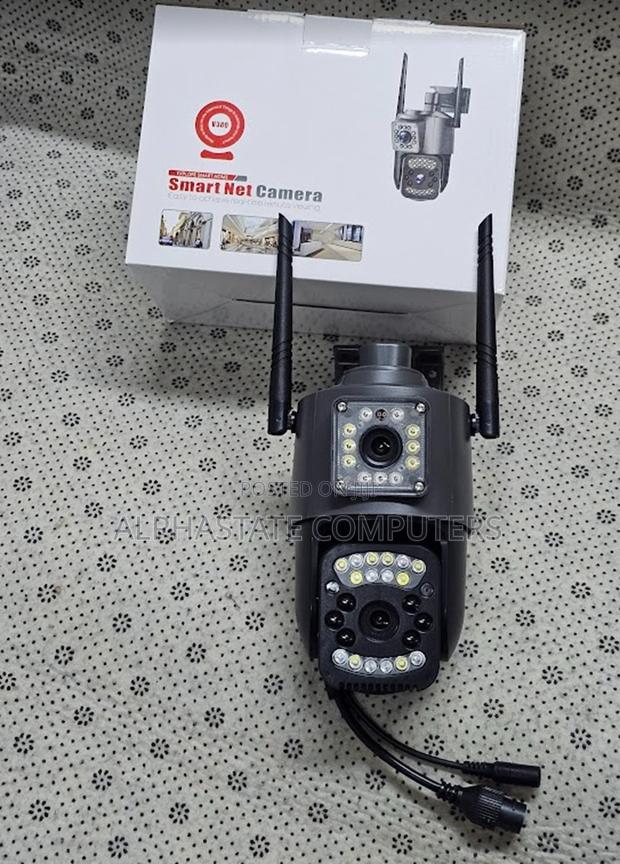 4g Dual Lens 4g Camera With Lan Ethernet Outdoor Surveillance Camera - main view