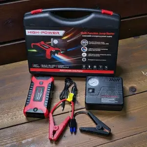 Emergency 12v Car Jump Starter 99800mah With Inflator Power Bank