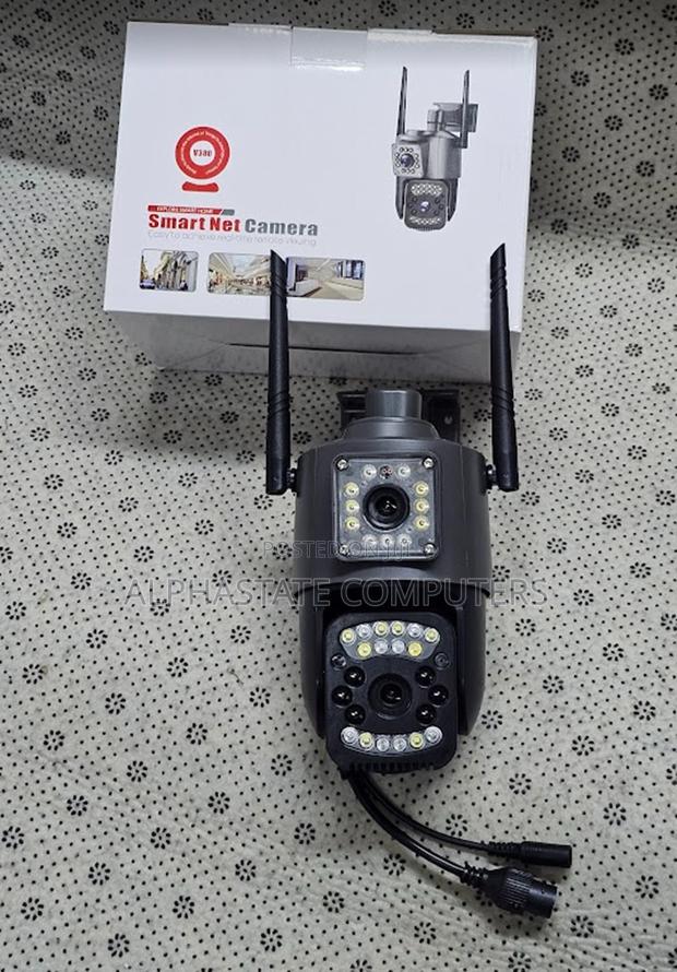 Dual Lens CCTV PTZ Camera Outdoor V380 With 4g and Lan Support