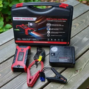 12v 99800mah Car Jump Starter With Built-in Air Compressor Pump