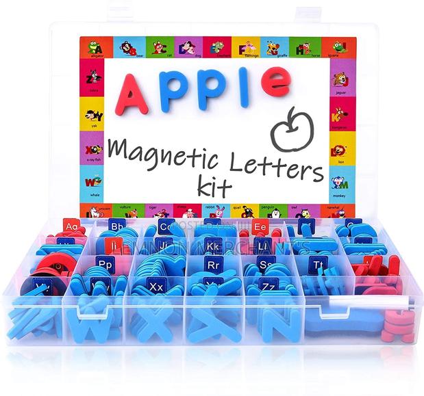 Magnetic Letters 208pcs With Magnetic Board and Storage Box Kid Toy
