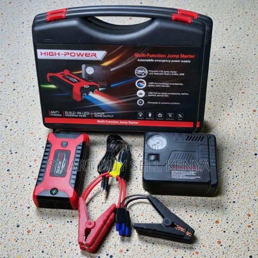 Heavy Duty 12v 99800mah Car Jump Starter With Air Pump Function