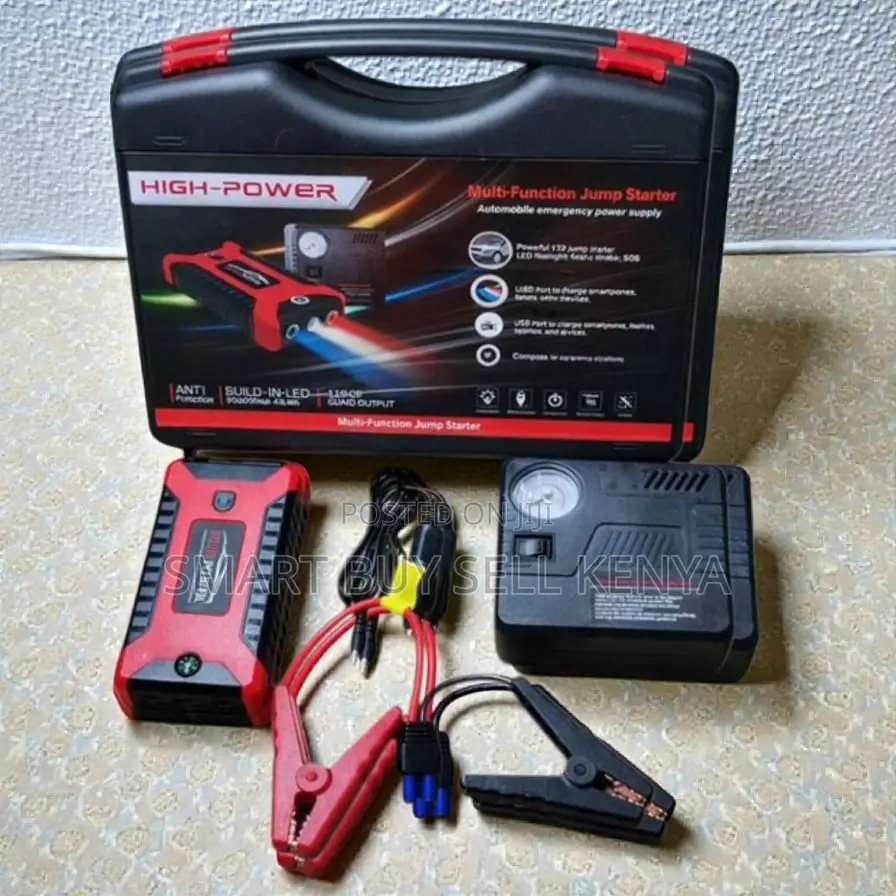 12v 99800mah Car Jump Starter With Air Compressor for Emergencies
