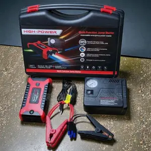 12v 99800mah Car Jump Starter With Built-in Tire Inflator Pump